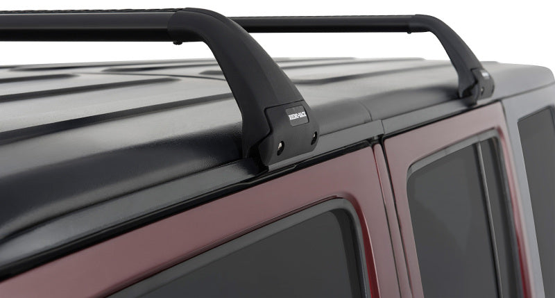 Rhino-Rack Roof Rack Rhino-Rack 07-22 Jeep Wrangler JK/JL 4 Door Hard Top Vortex SG 2 Bar Roof Rack - Black