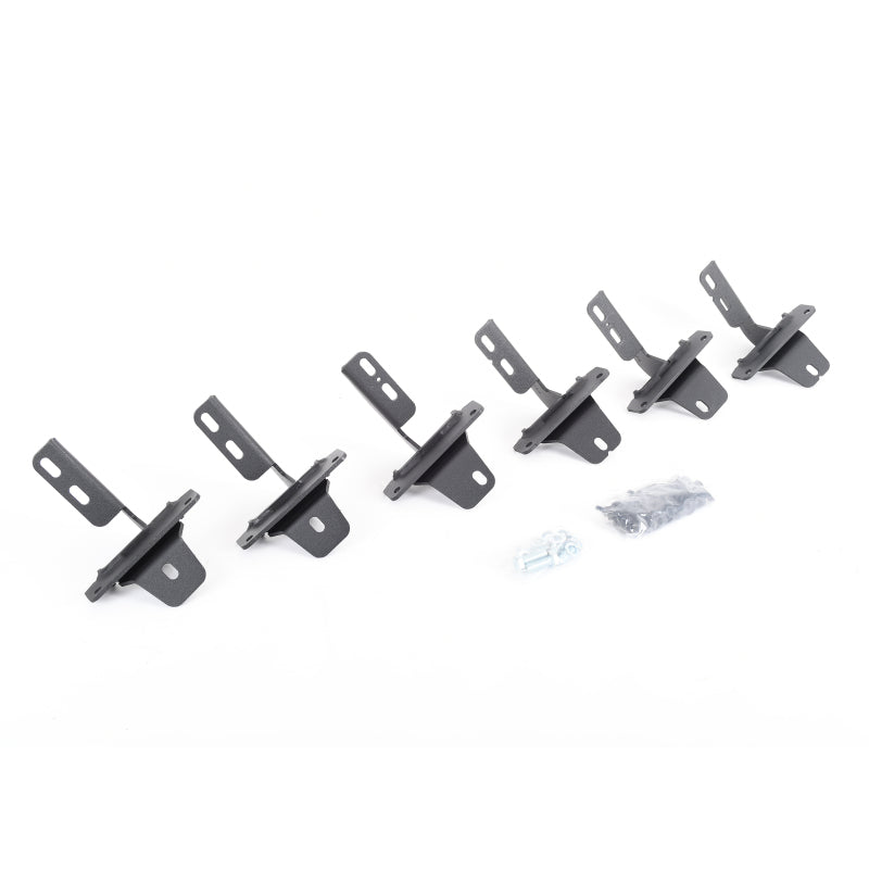 Go Rhino Brackets Go Rhino 21-22 Ford Bronco (Excl. Sport) 4DR Mtg. Brackets (V-Series V3/RB10+RB20 Slim) - Tex. Blk
