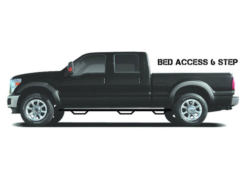N-Fab Side Steps N-Fab Nerf Step 99-16 Ford F-250/350 Super Duty Crew Cab 6.75ft Bed - Tex. Black - Bed Access - 3in