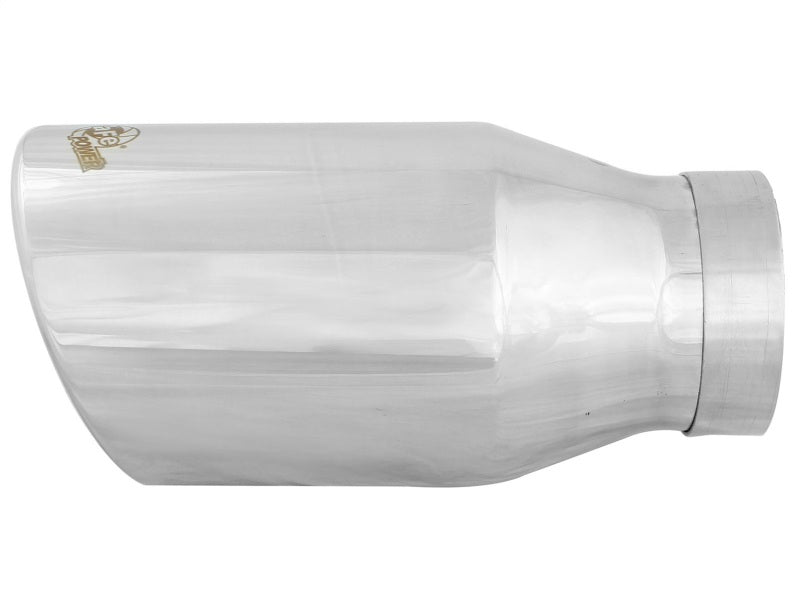aFe Catback aFe Diesel Exhaust Tip Bolt On Polished 4in Inlet x 6in Outlet x 12in Length