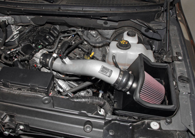 K&N Engineering Cold Air Intakes K&N 11-13 Ford Edge 3.5/3.7L-V6 Silver High Flow Performance Kit