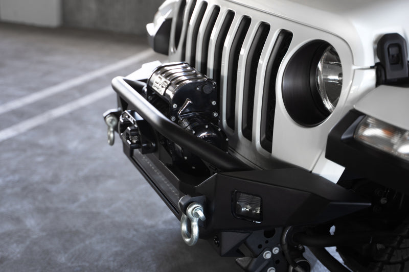 DV8 Offroad Bumpers - Steel DV8 Offroad 18-23 Jeep Wrangler JL / 20-23 Jeep Gladiator JT FS-7 Mid-Width Winch Front Bumper