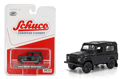 Schuco Schuco 1:64 - European Classics - Land Rover Defender (Matte Black)