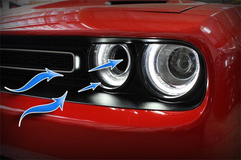 aFe Air Intake Components aFe Momentum GT Carbon Fiber Dynamic Air Scoop 15-18 Dodge Challenger V6-3.6L/V8-5.7L/6.4L HEMI
