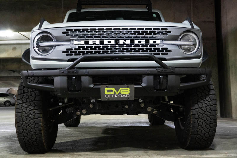 DV8 Offroad License Plate Relocation DV8 Offroad 21-22 Ford Bronco Factory Front Bumper Licence Relocation Bracket - Front