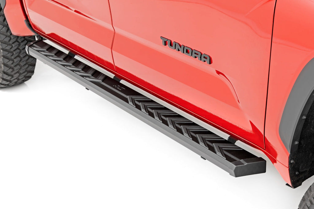 Rough Country Running Boards BA2 Running Boards Side Step Bars Toyota Tundra 2WD/4WD (22-23) Rough Country - 41006
