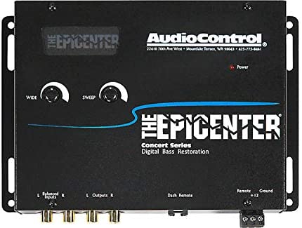 Stinger Off-Road Audio AudioControl The Epicenter Bass Booster Expander & Bass Restoration Processor with Remote (Black)