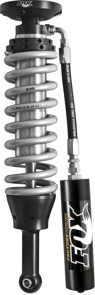 FOX Coilovers Fox 07+ Tundra 2.5 Factory Series 6.01in. Remote Reservoir Coilover Shock Set - Black/Zinc