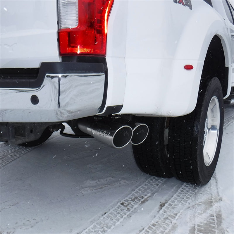 MBRP DPF Back MBRP 17-19 Ford F-250/350/450 6.7L 4in Filter Back Single Side Dual Exit T409 Exhaust System