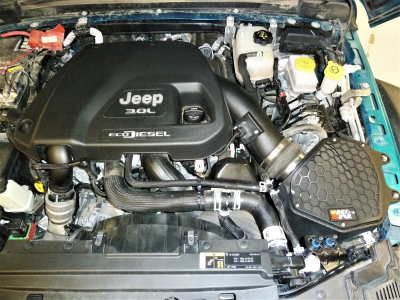 K&N Engineering Cold Air Intakes K&N 20-21 Jeep Wrangler V6-3.0L DSL Aircharger Performance Intake