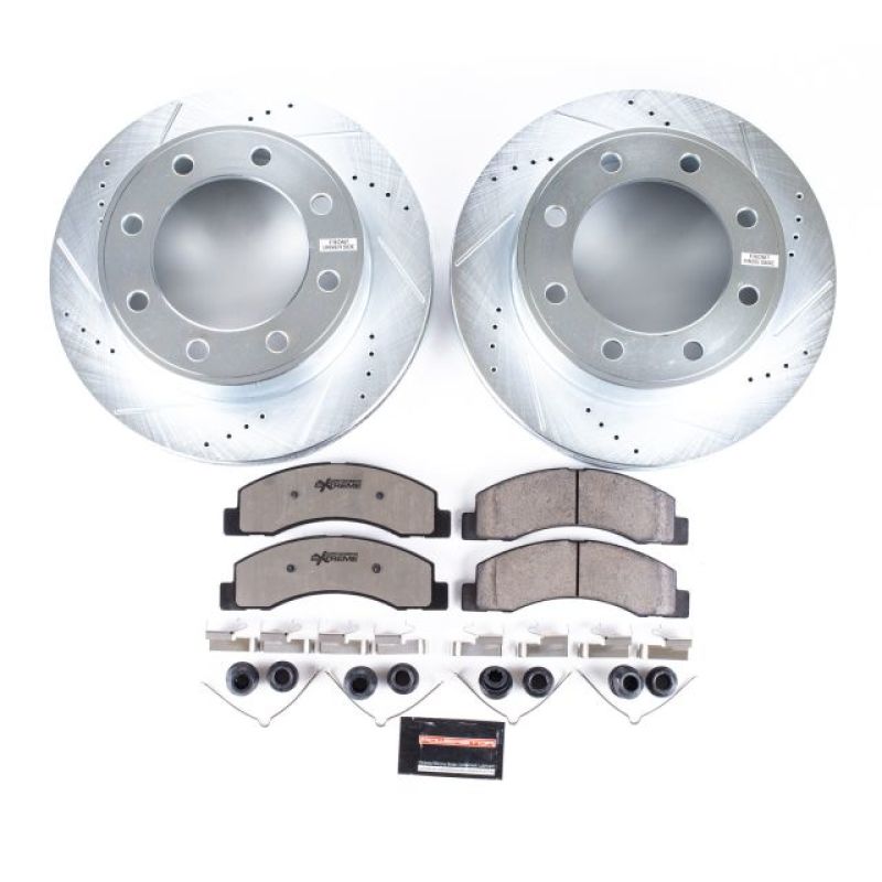 PowerStop Brake Kits - Performance D&S Power Stop 00-05 Ford Excursion Front Z36 Truck & Tow Brake Kit