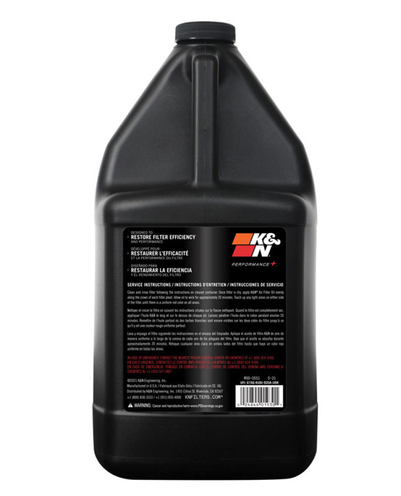 K&N Engineering Recharge Kits K&N 1 Gallon Air Filter Oil