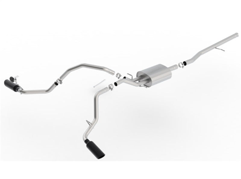 Borla Catback Borla 14-18 Chevrolet Silverado 1500 AT/MT 4DR SS S-Type Catback Exhaust Black Chrome Tip