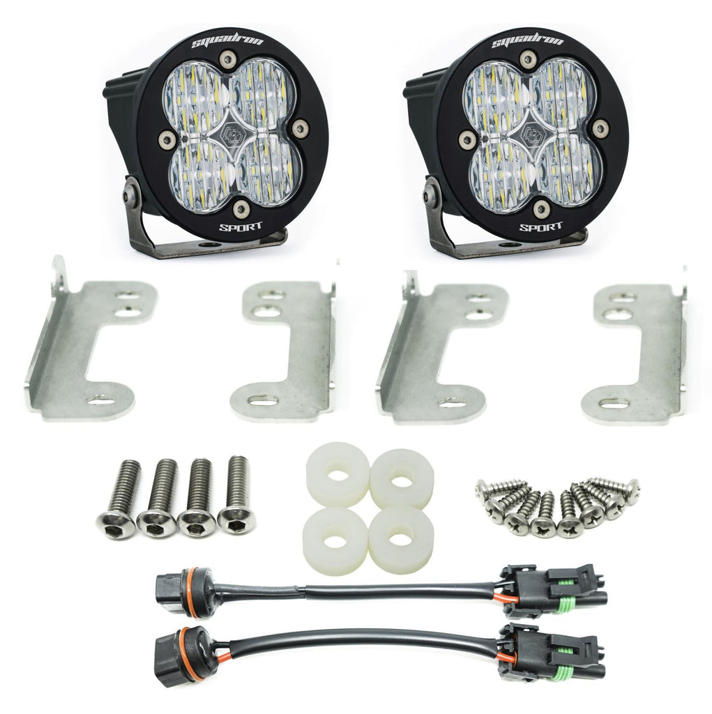 Baja Designs LED Light Kit Jeep JL Fog Pocket Kit 2018 Wrangler JL Sahara Squadron R Sport Baja Designs - 447070