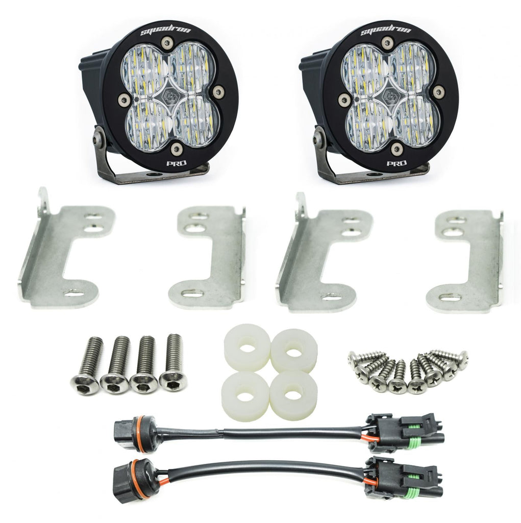 Baja Designs LED Light Kit Jeep JL Fog Pocket Kit 2018 Wrangler JL Sahara Squadron R Pro Baja Designs - 447071