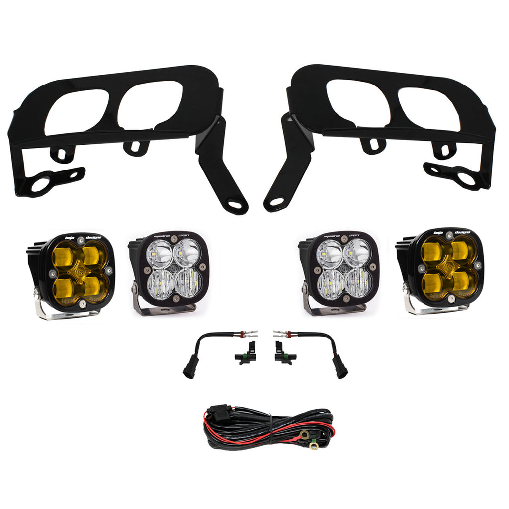Baja Designs Fog Lights Silverado 1500 Fog Pocket Kit 14-15 FPK, SAE Amber W/C & Sport D/C Baja Designs - 447531