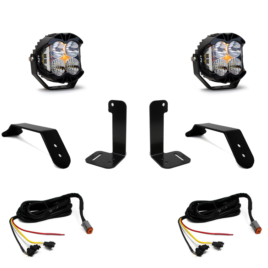 Baja Designs LED Light Kit Jeep JL/JT Dual LP4 Auxiliary Light Kit w/Upfitter Baja Designs - 447658UP
