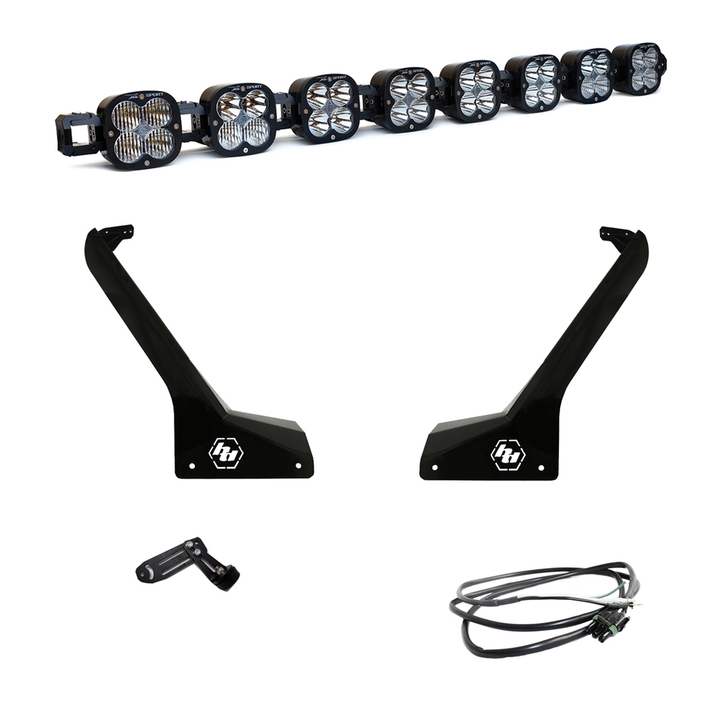 Baja Designs LED Light Kit Jeep JL/JT Roof Bar LED Light Kit 8 XL Linkable w/Upfitter Baja Designs - 447664UP