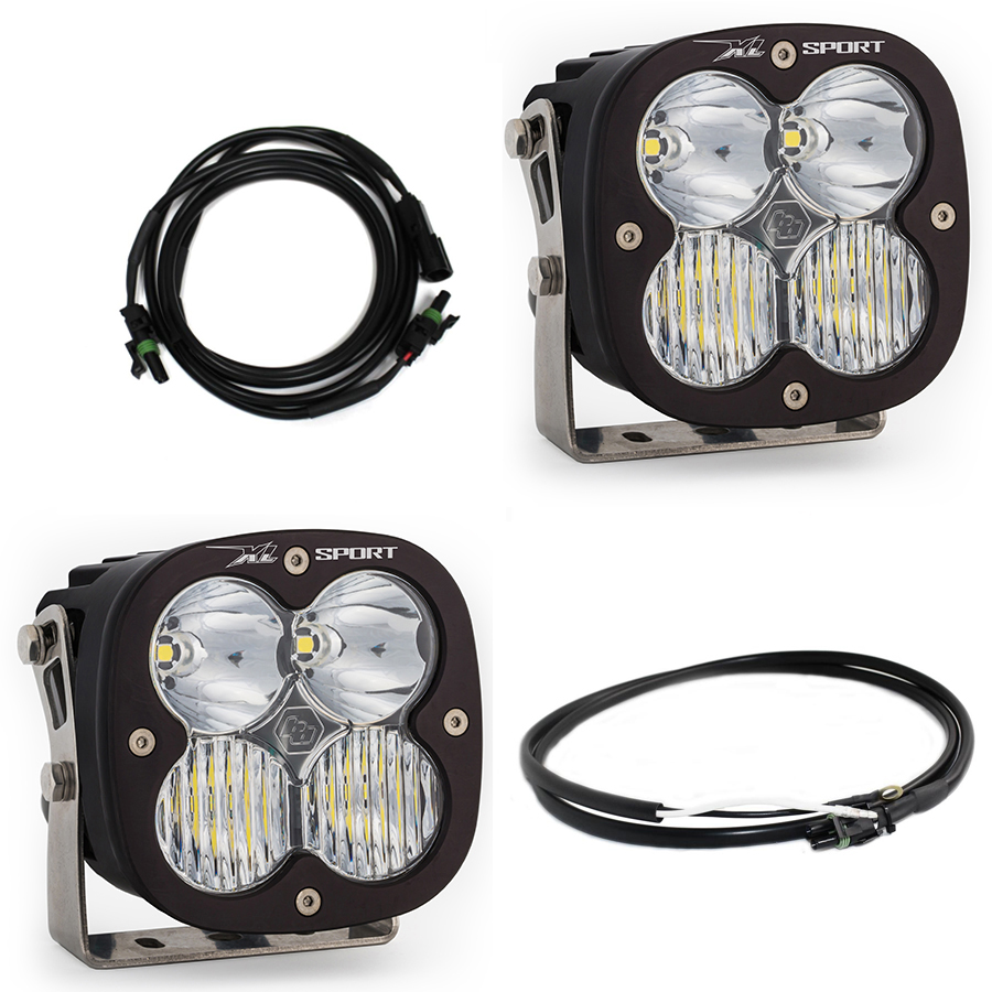 Baja Designs LED Light Kit Jeep JL/JT Rubicon Steel Bumper LED Light Kit XL Sport w/Upfitter Baja Designs - 447667UP