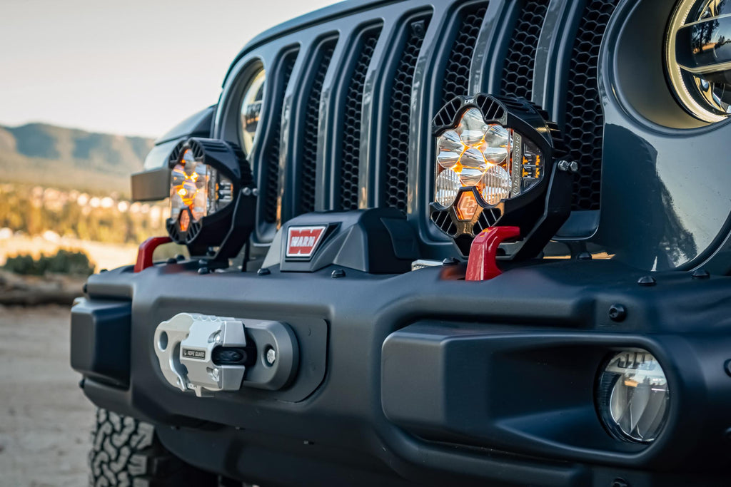 Baja Designs LED Light Kit Jeep JL/JT Rubicon Steel Bumper LED Light Kit XL 80 w/Upfitter Baja Designs - 447669UP