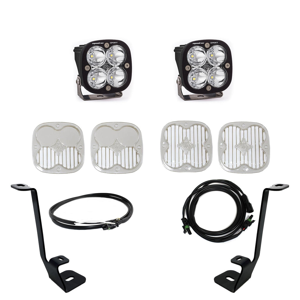 Baja Designs LED Light Kit F-150 A Pillar Kit Squadron Sport Spot 21-On Ford F150 W/ Upfitter Baja Designs - 447695UP