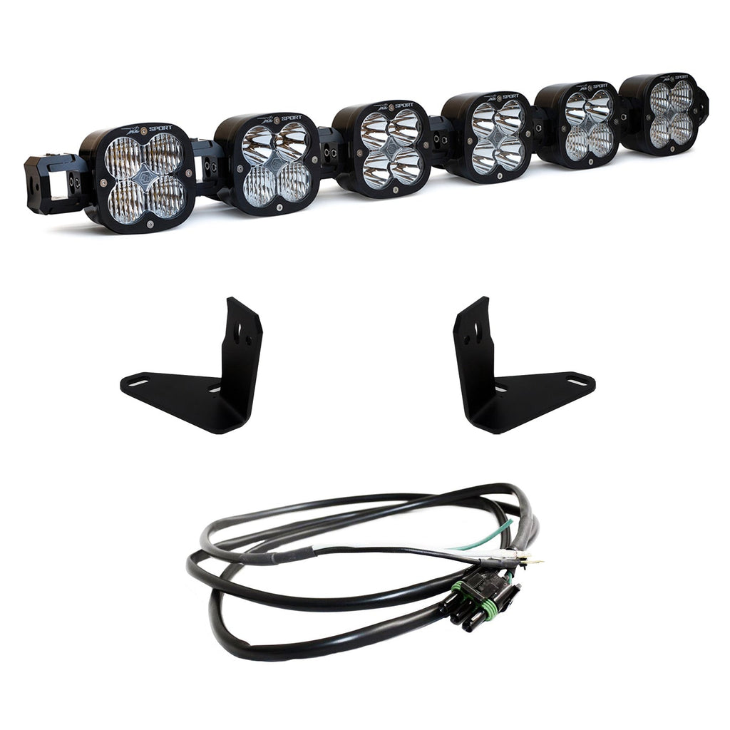 Baja Designs LED Light Bars 6 XL Linkable Light Bar Kit 21-Up Ford Bronco Steel Bumper Mount w/Upfitter Baja Desgins - 447750UP