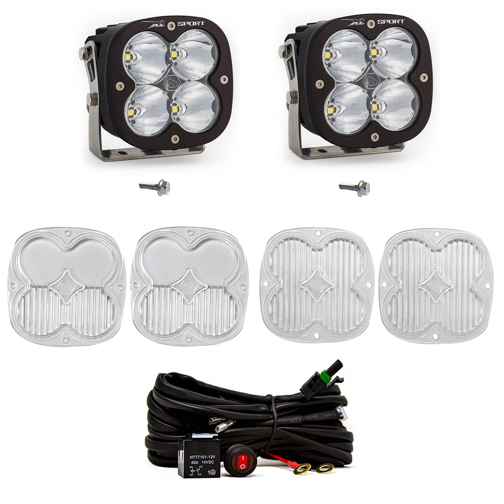 Baja Designs A Pillar Light Mount Bronco A Piller Light Kit 21-Up Ford Bronco XL Sport Spot Baja Designs - 447753