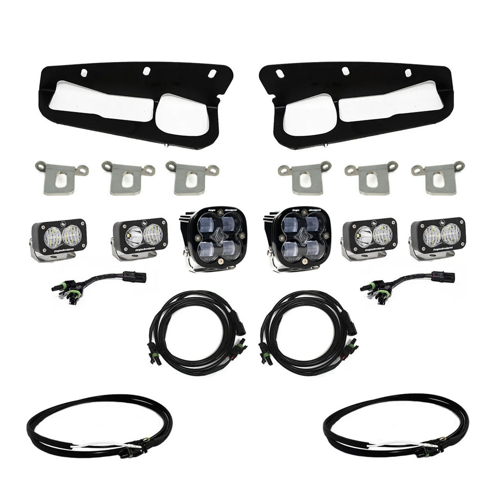 Baja Designs Fog Lights Bronco Clear SAE Fog Pocket Kit 21-Up Ford Bronco w/Upfitter Baja Designs - 447761UP