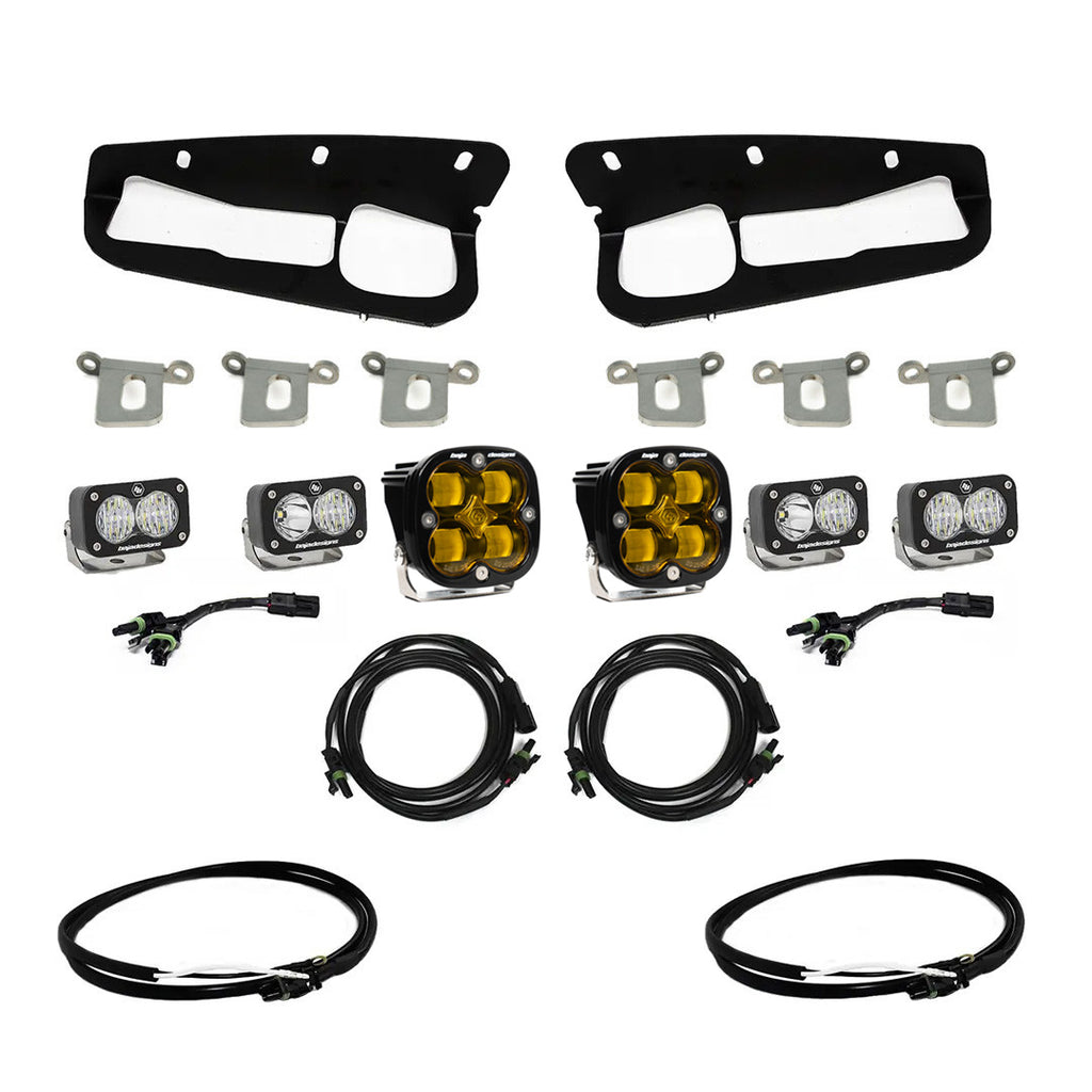 Baja Designs Fog Lights Bronco Amber SAE Fog Pocket Kit 21-Up Ford Broncow/Upfitter Baja Designs - 447762UP
