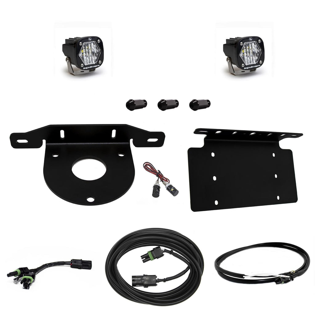 Baja Designs License Plate Ford Bronco Dual S1 W/C Reverse Kit w/Lic Plate w/Upfitter Baja Designs - 447765UP