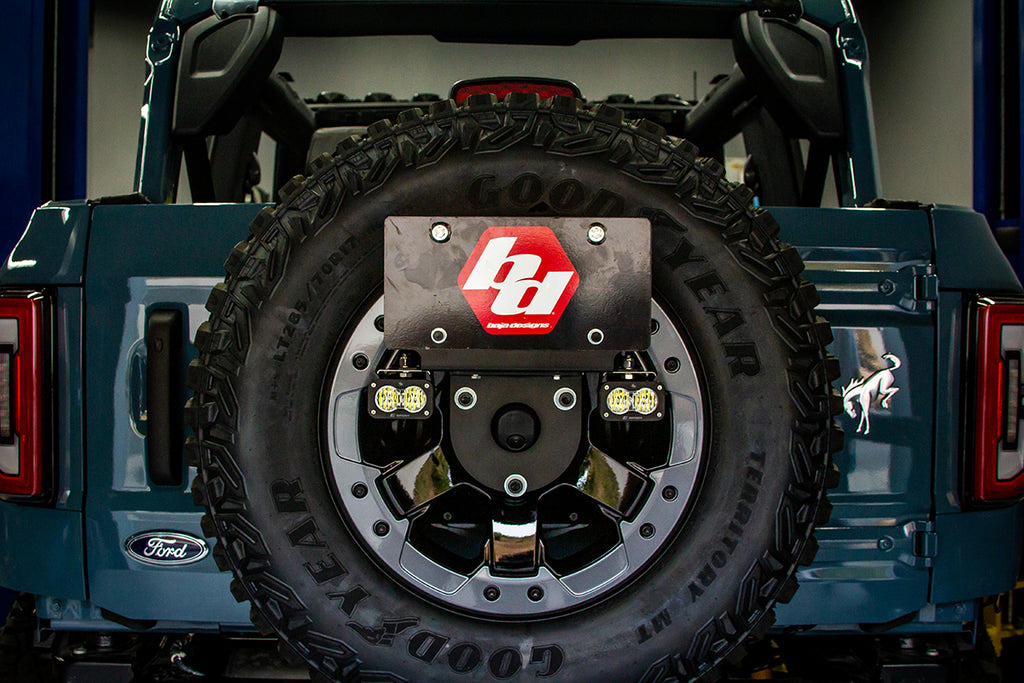 Baja Designs License Plate Ford Bronco Dual S1 W/C Reverse Kit w/Lic Plate w/Upfitter Baja Designs - 447765UP