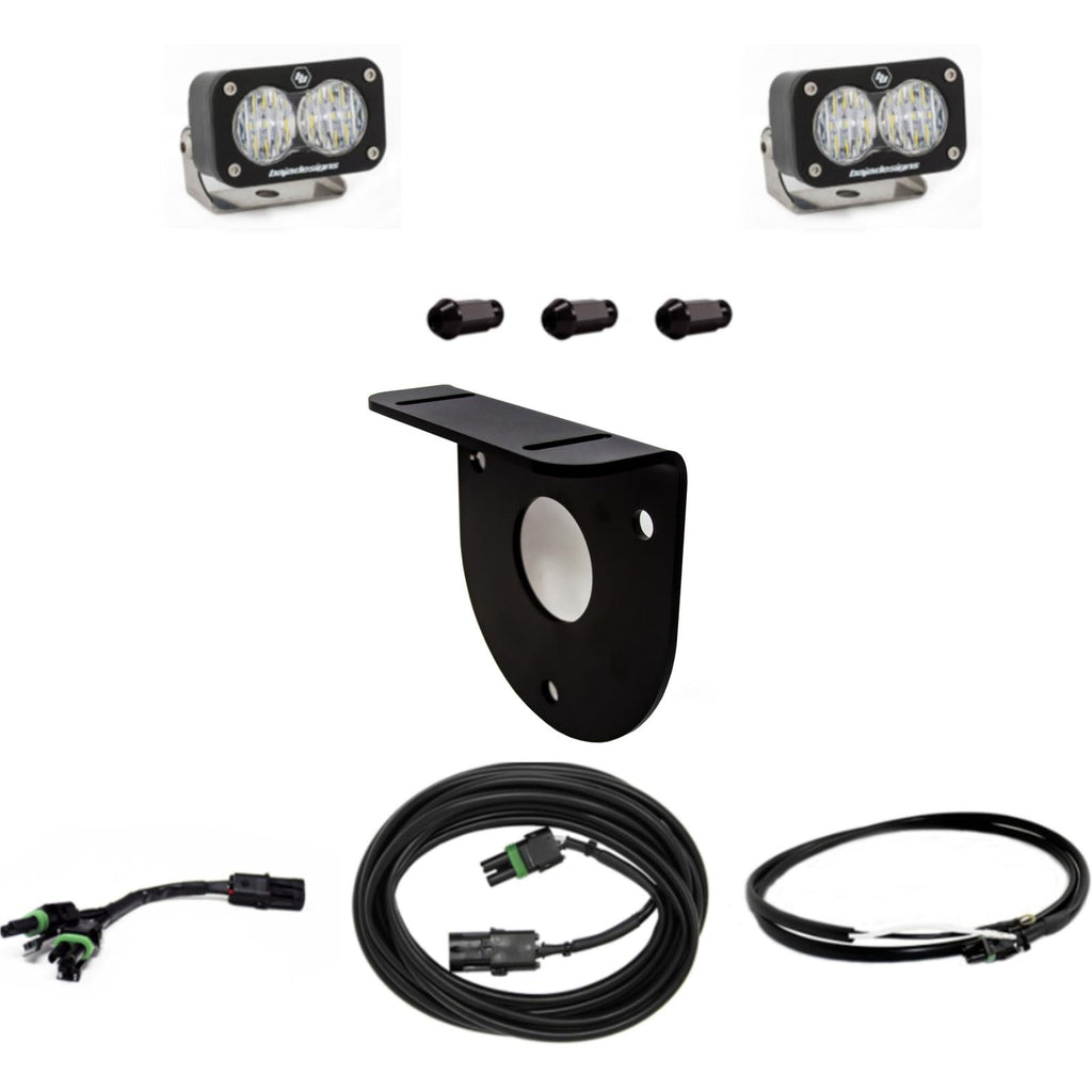 Baja Designs License Plate Bronco Dual S2 Sport W/C Reverse Kit w/Upfitter 21-Up Ford Bronco Baja Designs - 447767UP