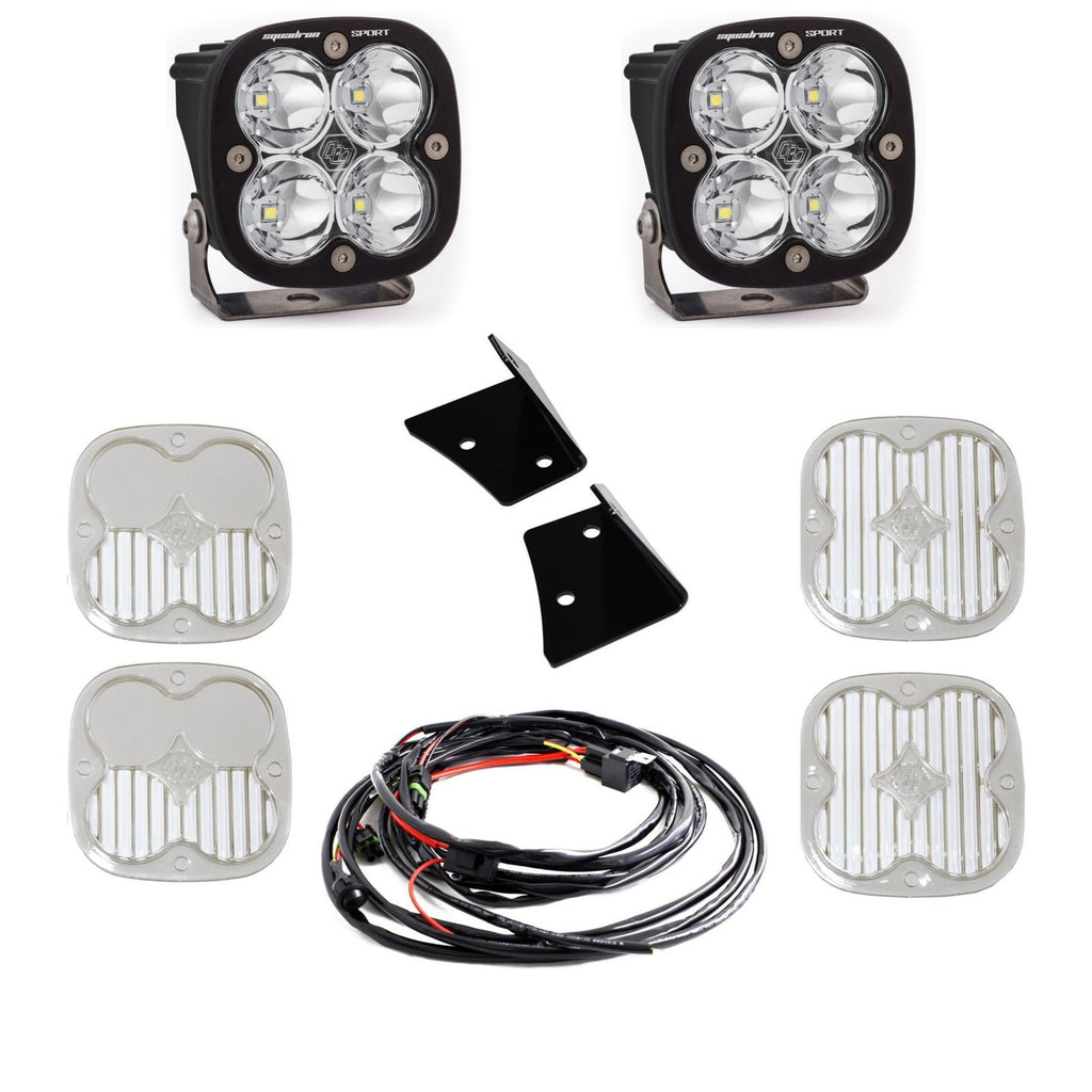 Baja Designs LED Light Kit Jeep, JK Squadron Sport Spot A-Pillar Kit Baja Designs - 447796