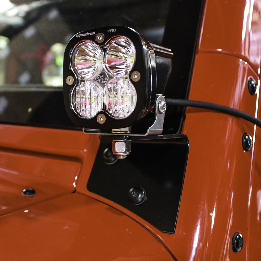 Baja Designs LED Light Kit Jeep, JK Squadron Pro Spot A-Pillar Kit Baja Designs - 447797