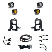 Load image into Gallery viewer, Baja Designs Fog Lights GMC 2500/3500 (20-On) Clear Spot/Amber W/C Fog Pocket Kit Baja Designs - 447849
