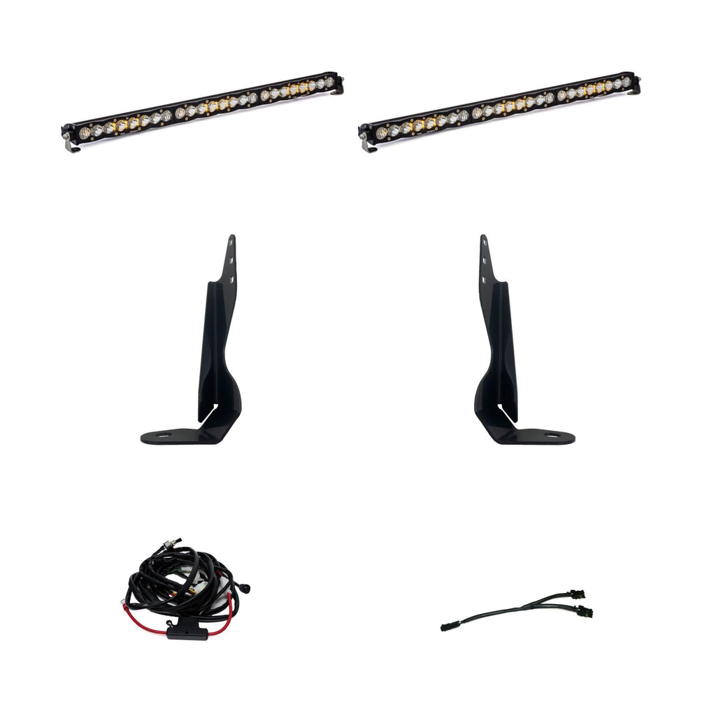 Baja Designs LED Light Kit GMC 2500/3500 2020-On Behind Grill Kit Dual S8 Baja Designs - 447854
