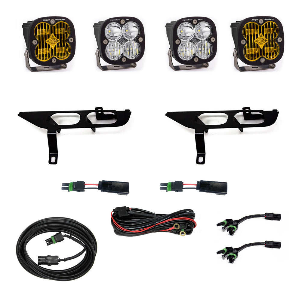 Baja Designs Fog Lights Ford, F150, (21-On), FPK, SAE Clear/Pro DC, Up w/ DRL Baja Designs - 447870UP