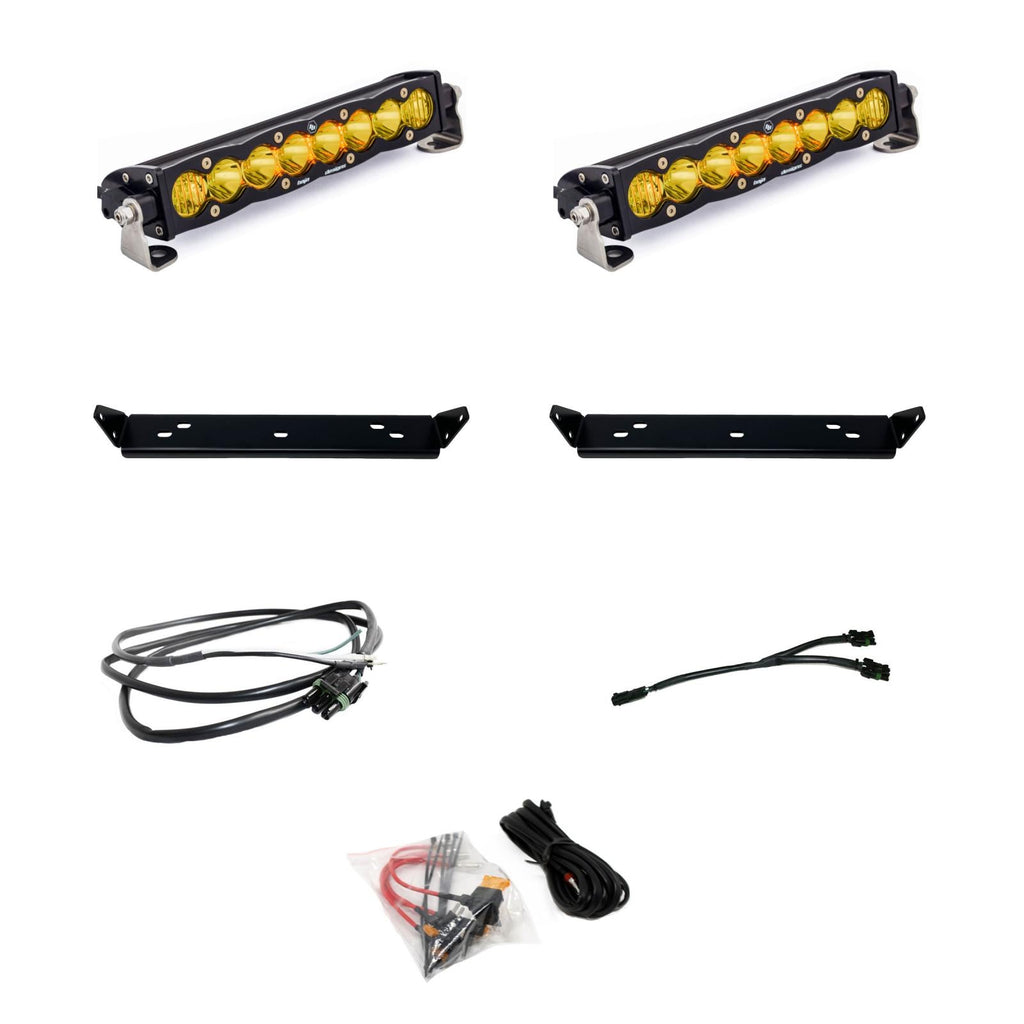 Baja Designs LED Light Kit 10 Inch S8 D/C Amber Behind Grill Kit fits 21-On Ford Raptor Baja Designs - 448066