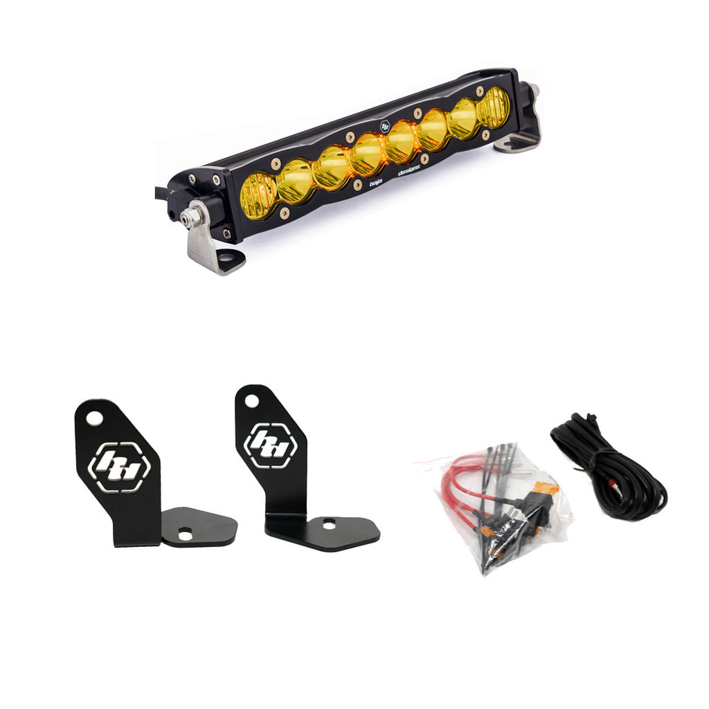 Baja Designs LED Light Kit Polaris Pro-R S8 10 inch Hood Mount Kit Amber Baja Designs - 448102