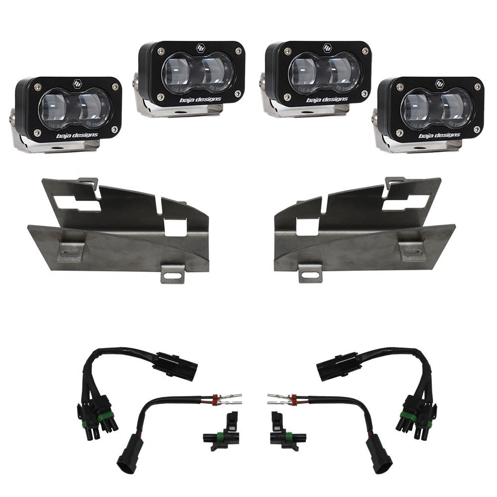 Baja Designs Fog Lights Dodge Ram Rebel/TRX (19-Present) Dual S2 SAE Fog Pocket Kit Baja Designs - 448164