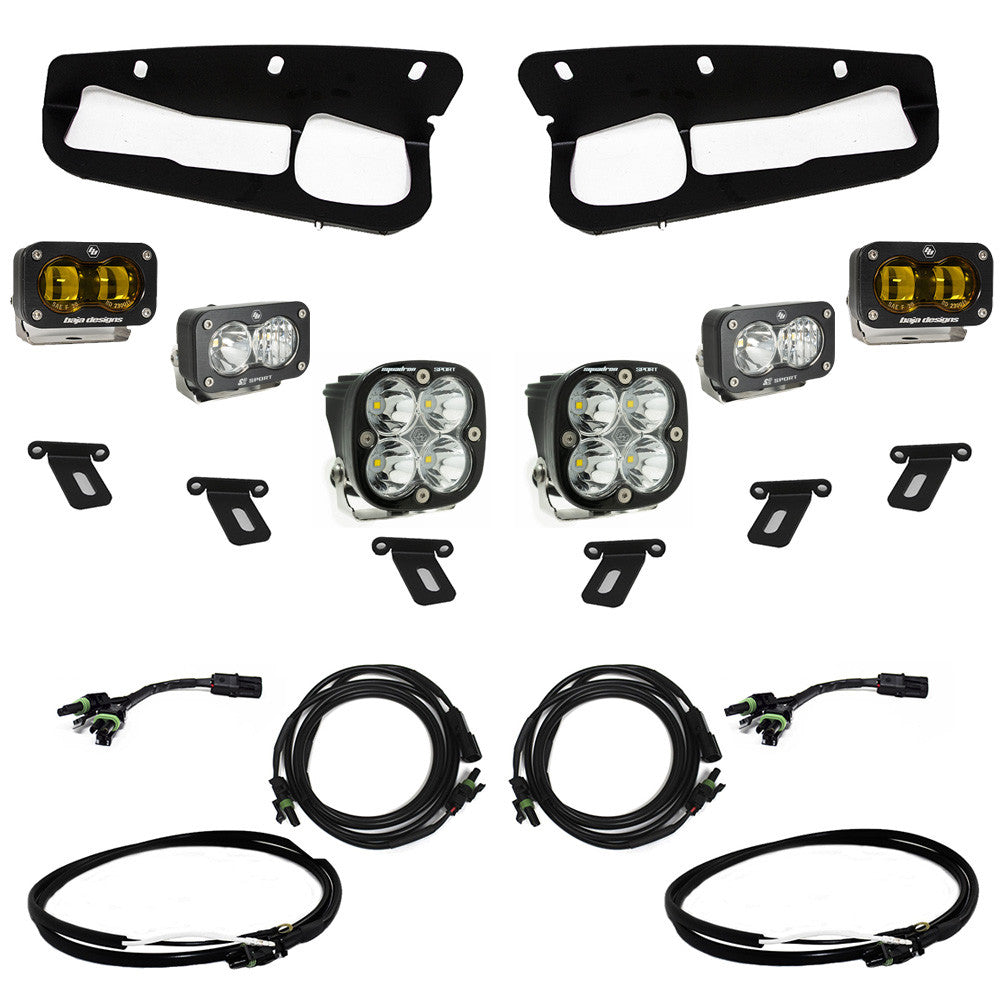 Baja Designs Fog Lights Ford Bronco (21-Present) S2 SAE FPK Sportsmen for OEM Steel Bumper Baja Designs - 448174