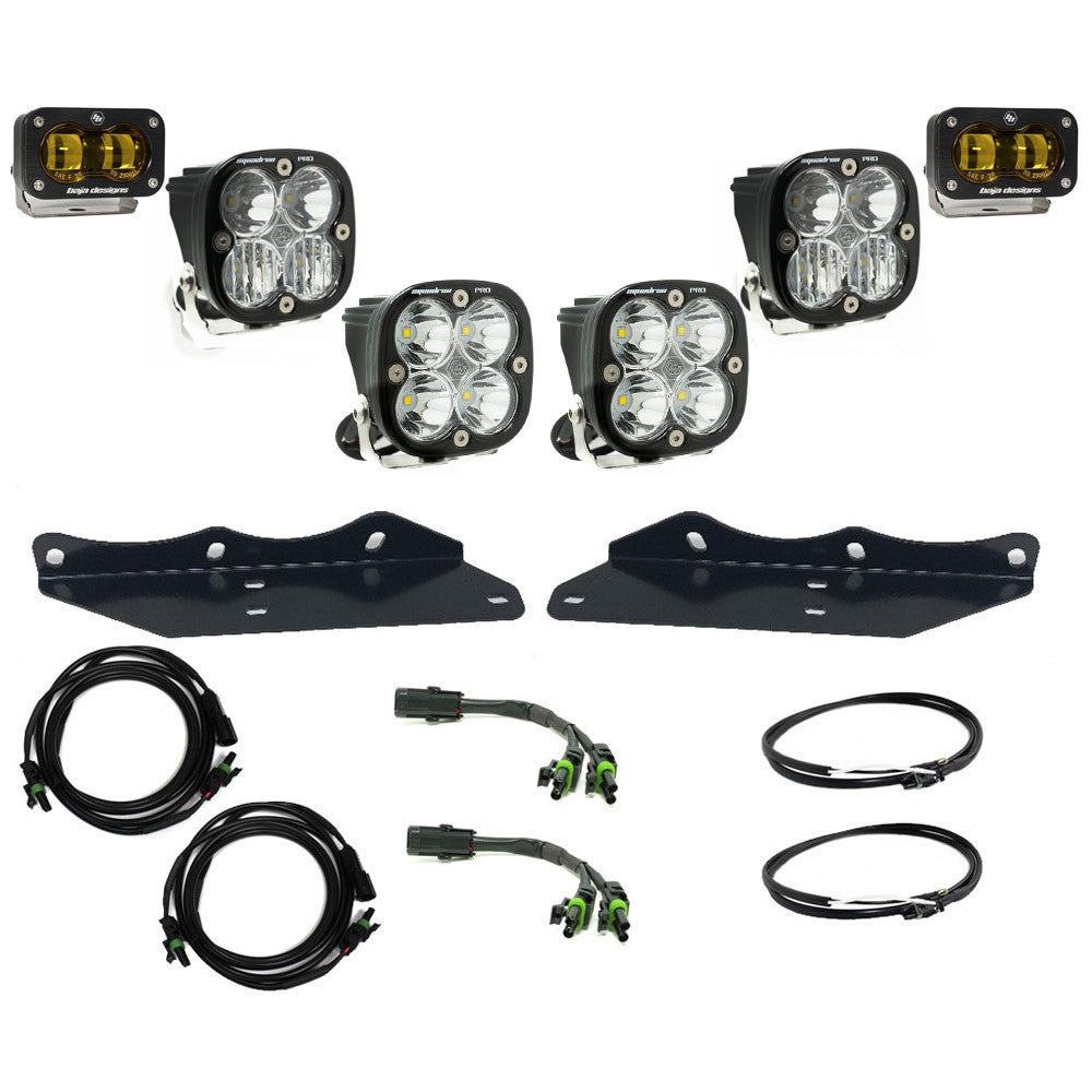 Baja Designs Fog Lights Ford Raptor (17-20) Fog Pocket Kit S2 SAE Amber Pro Baja Designs - 448177