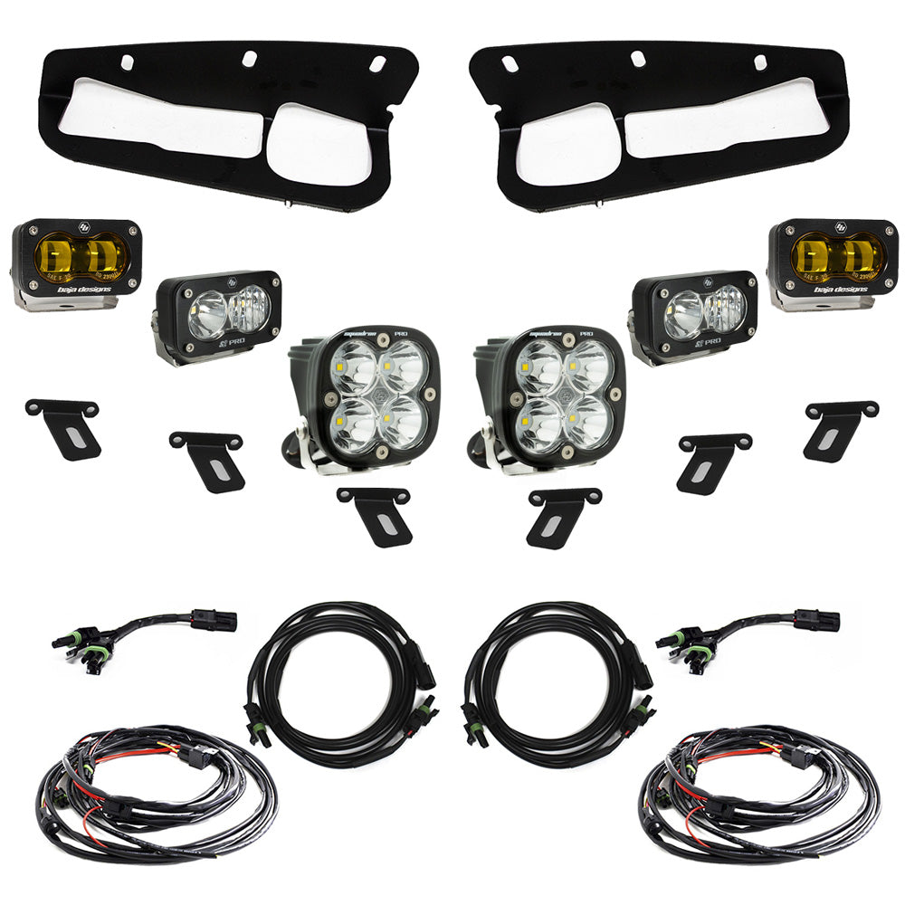 Baja Designs Fog Lights Ford Bronco (21-Present) S2 SAE Amber FPK Pro for OEM Steel Bumper Baja Designs - 448179