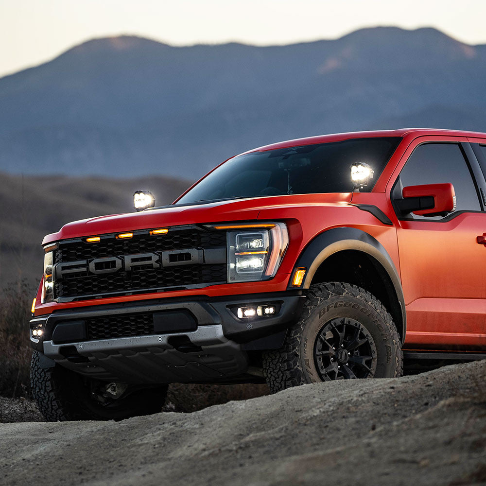 Baja Designs Fog Lights S2 SAE Amber/S2 Pro Fog Pocket Kit Fits 21-On Ford Raptor Baja Designs - 448183