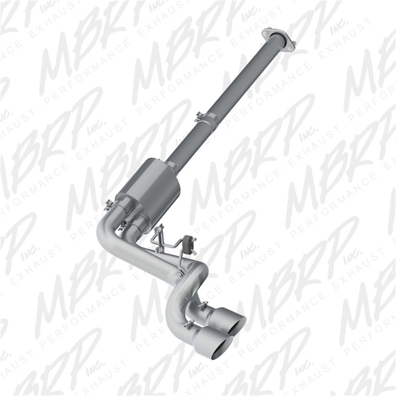 MBRP Catback MBRP 09-14 Ford F150 Pre-Axle 4.5in OD Tips Dual Outlet T409 3in Cat Back Exhaust