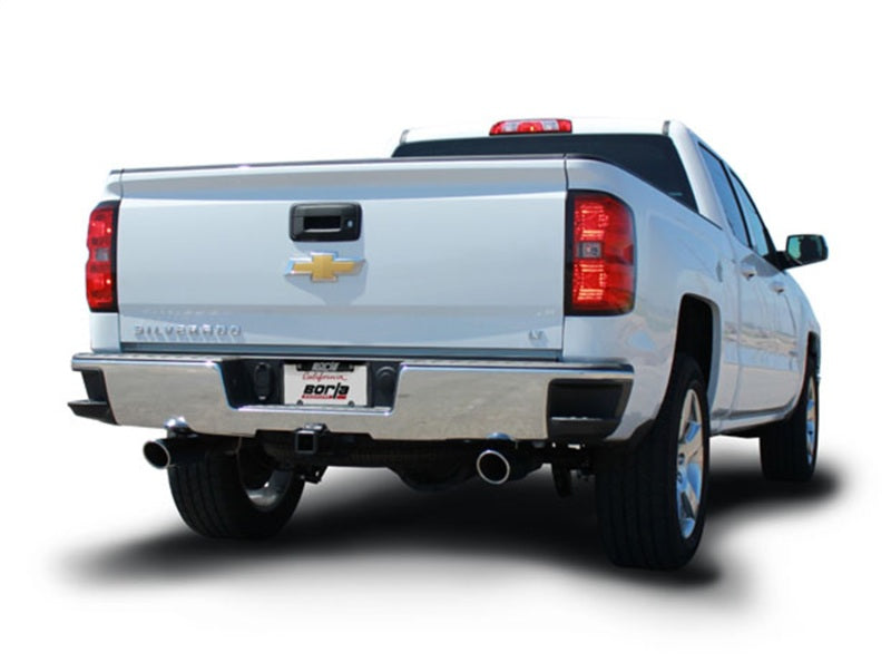 Borla Catback Borla 14 Silv/Sierra 1500 EC Std/CC Short 143.5in WB ATAK Single Split Rear Exit Cat-Back Exhaust