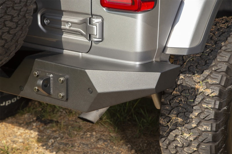 Rugged Ridge Bumpers - Steel Rugged Ridge Spartan Rear Bumper Full Width 18-20 Jeep Wrangler JL