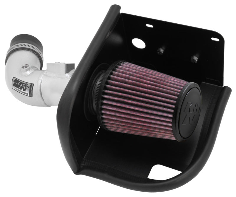 K&N Engineering Cold Air Intakes K&N 11-12 Ford Fiesta 1.6L L4 Silver Typhoon Performance Intake