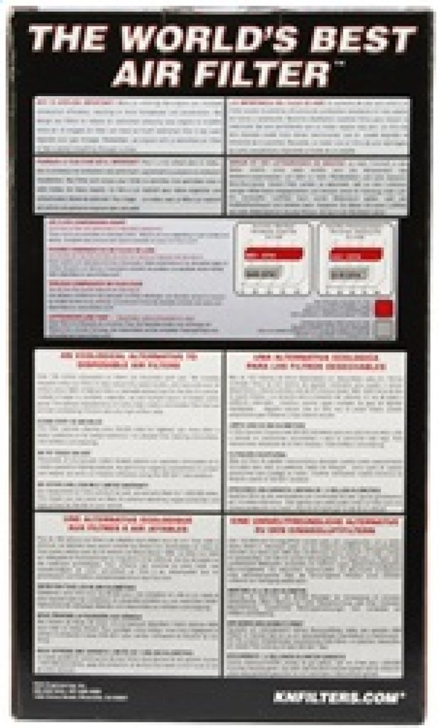 K&N Engineering Air Filters - Universal Fit K&N Universal Round Tapered Filter 3 inch FLG / 5 inch Bottom / 4 inch Top / 7 7/8 inch Height
