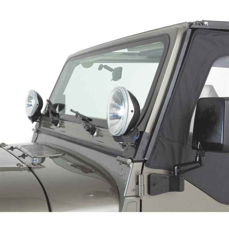 Rampage Doors Rampage 1976-1983 Jeep CJ5 Windshield Hinge Light Bracket - Black